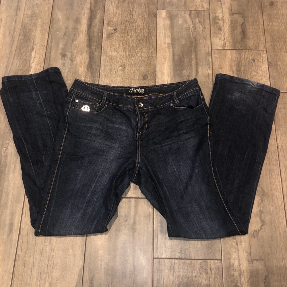 these are low rise bootcut jeans from the early 2000s.